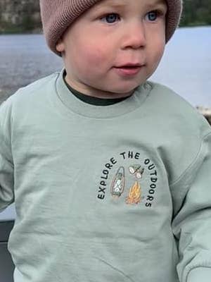 Ginger And Thread - Wholesale Sweatshirt - Kids - Embroidered Explore the Outdoor Toddler sweatshirt for Kids3