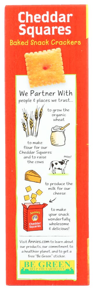 KeHE Distributors, LLC - Wholesale Crackers - Annie's Homegrown Cracker Square Cheddar 7.5 oz2