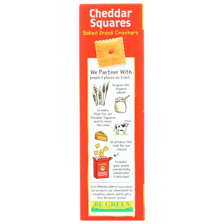 KeHE Distributors, LLC - Wholesale Crackers - Annie's Homegrown Cracker Square Cheddar 7.5 oz2