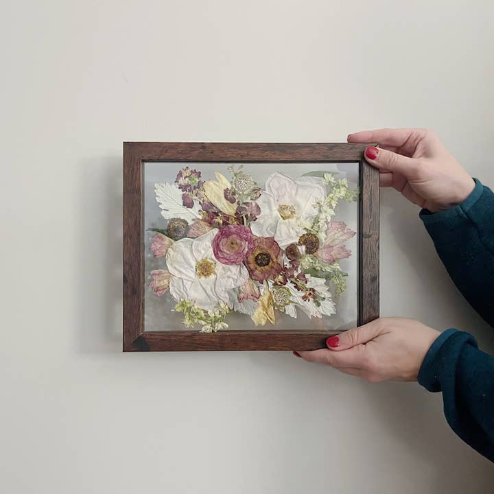 Ever Be Floral - Wholesale Picture Frame - Pretty Pastels Pressed Floral Frame - 8x101