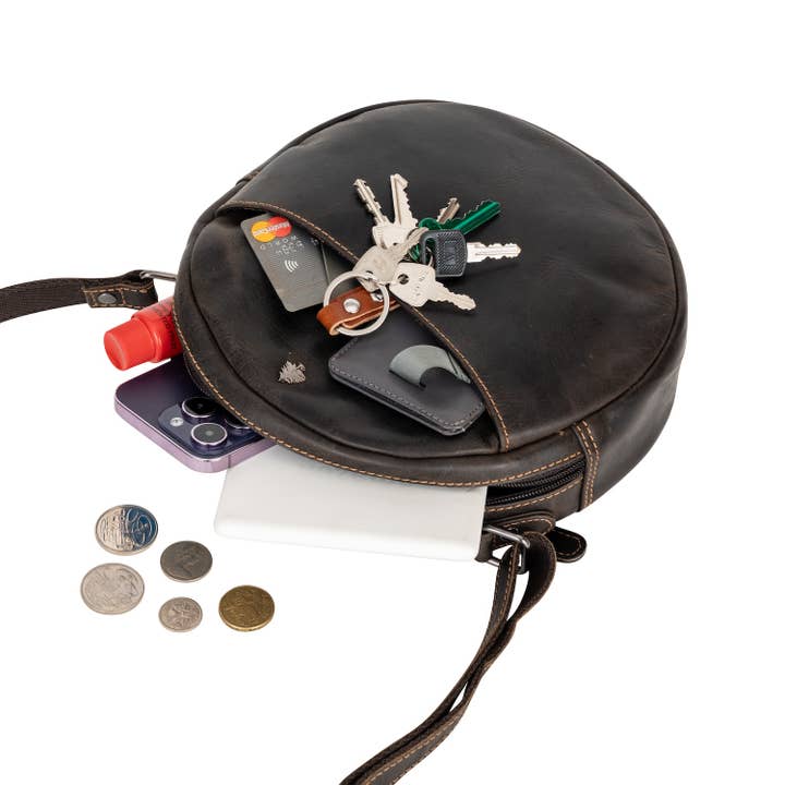 Greenwood Leather - Wholesale Shoulder Bag - Unisex - Leather Shoulder Bag - Sandy4