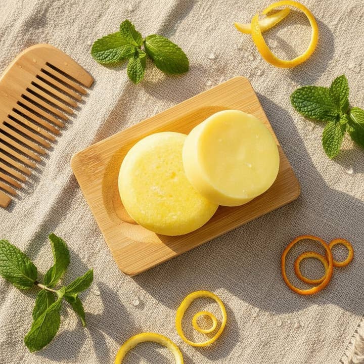Conditioner Bar | Citrus + Mint for wholesale by Vibey Soap Company
