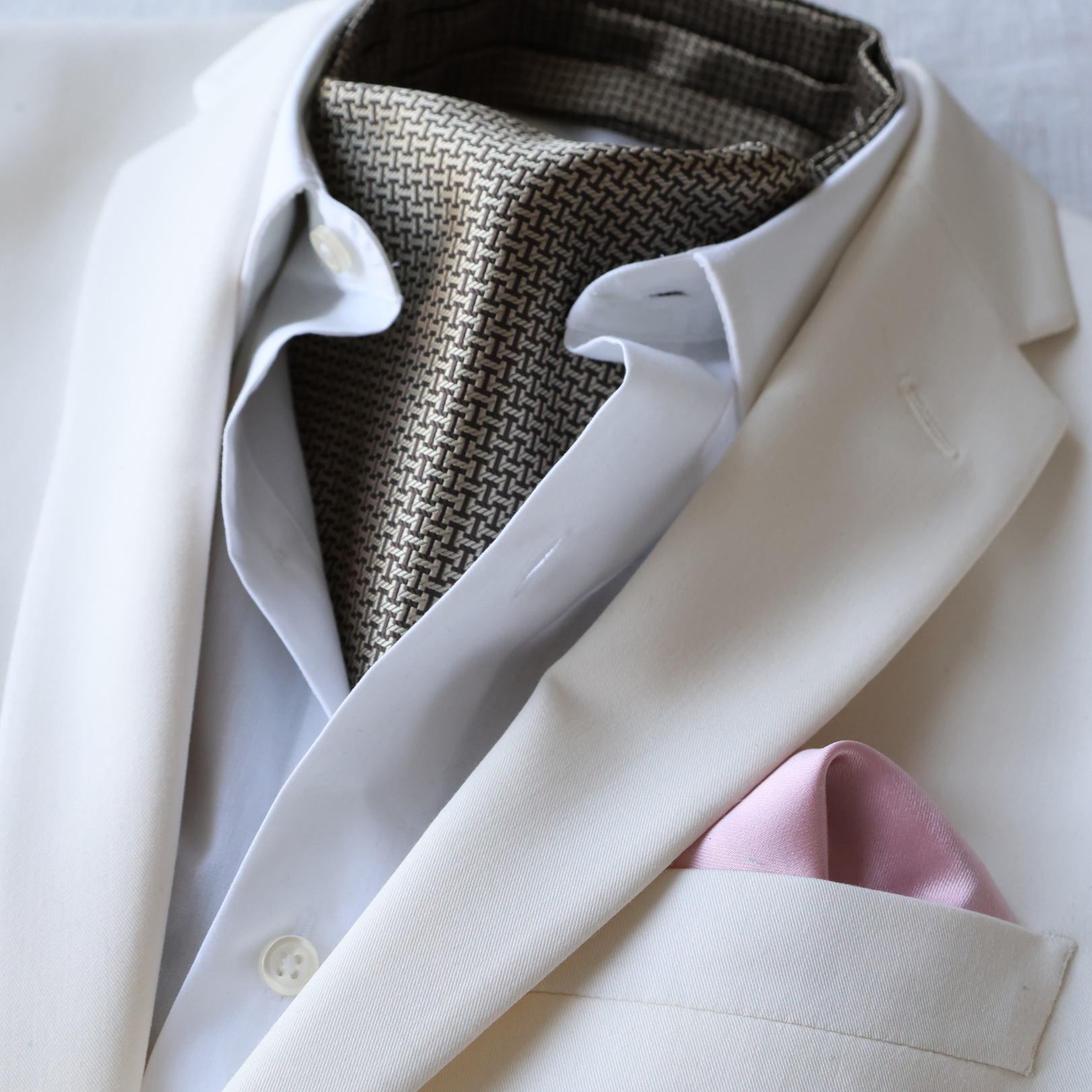 Tie Mood – Engroshandel Slips - Herre – Moderne Sikringsanlæg Design Brun Ascot Tie2