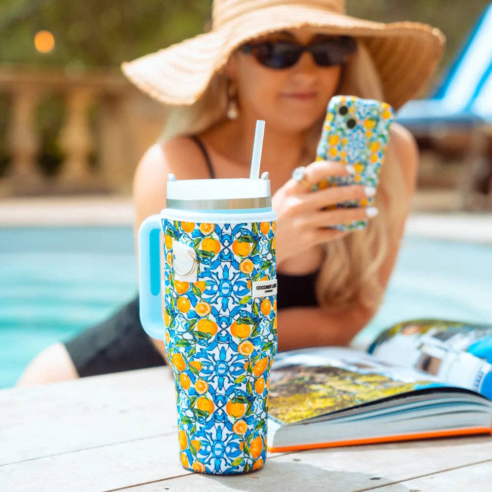 Coconut Lane – Großhandel Thermotasse/-becher – Becher-Tragetasche - Amalfi Lemon8