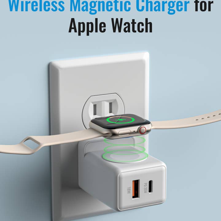 LAX Gadgets - Wholesale Portable Charger - Rapid Wall Charger with Apple Watch Charger Retail Pack