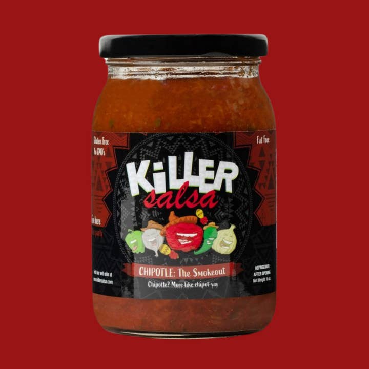 Killer Salsa Chipotle "The Smokeout" Jarred Salsa - Kosher for wholesale by Killer Salsa