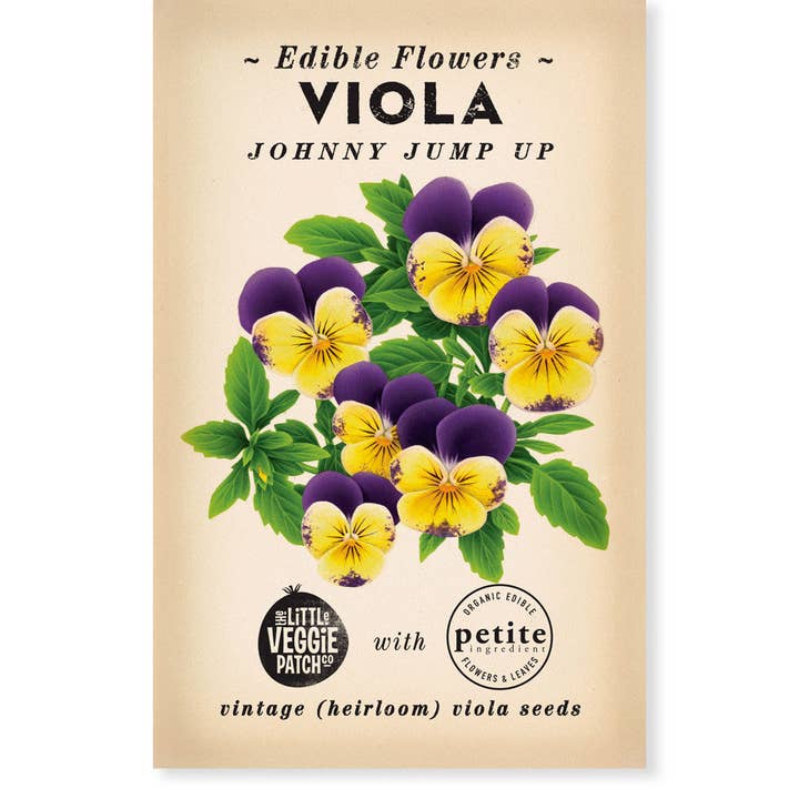 Little Veggie Patch Co - Wholesale Plant Seeds - Viola "Johnny Jump Up" Heirloom seeds