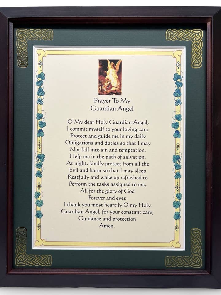 Preghiera al Mio Angelo Custode - Regali Cattolici per la vendita all'ingrosso da parte di Irish Collection