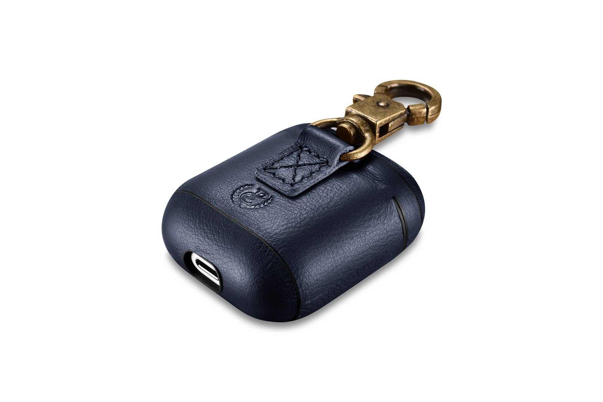 CairPods - Wholesale Earphone/Headphone Case - Unisex - Napa Premium Leather AirPods 2 Case - Navy Blue2