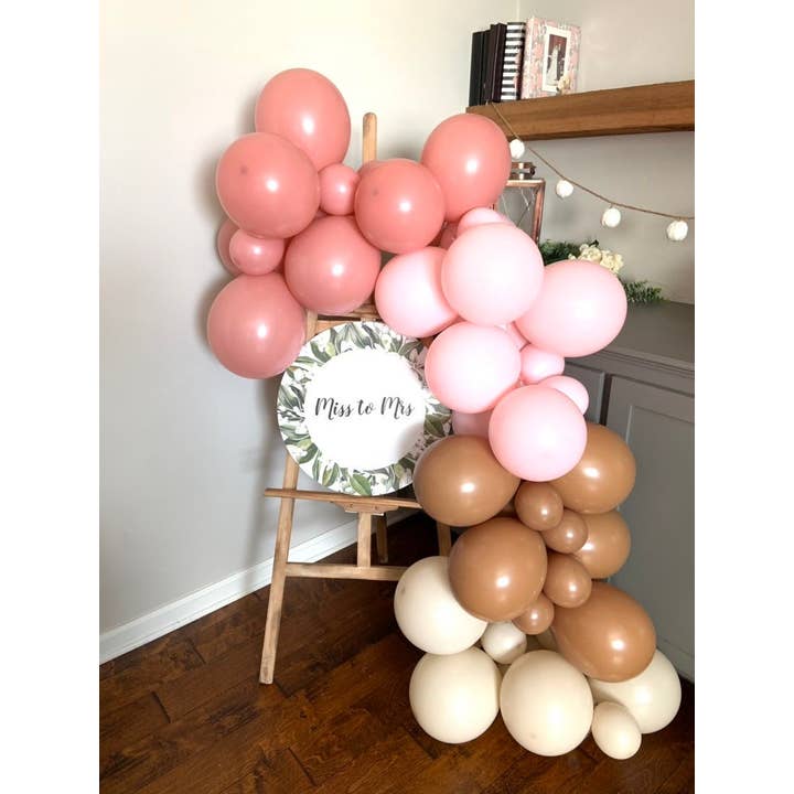 Hullaballoons - Wholesale DIY Craft Kit - Boho Balloon Garland Kit | 4-Foot DIY Balloon Garland Kit5