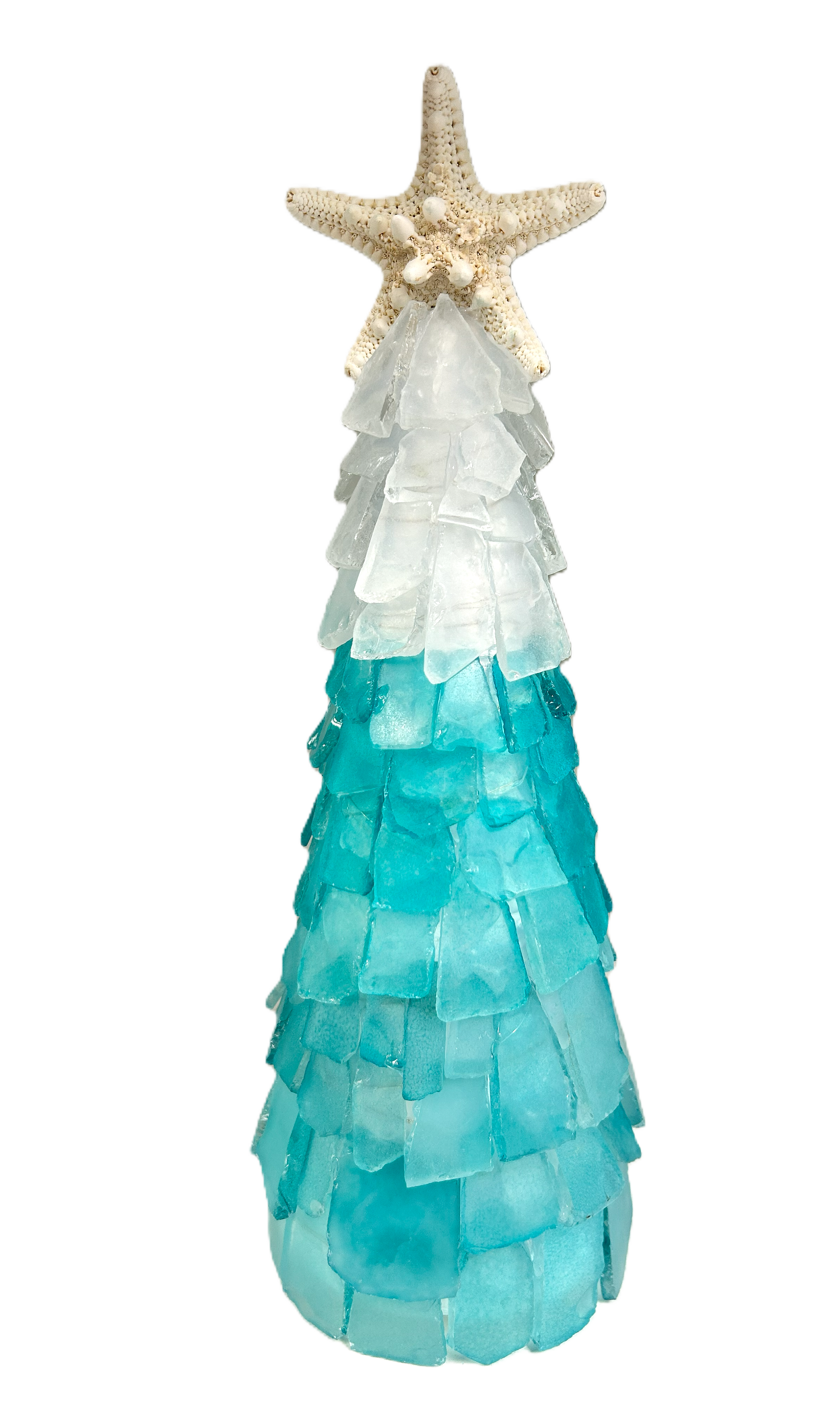 A SEAGLASS CREATION/SALTY SIGNS DESIGNS - Wholesale Christmas Decoration - 3D Seaglass Christmas Tree Box Set 11