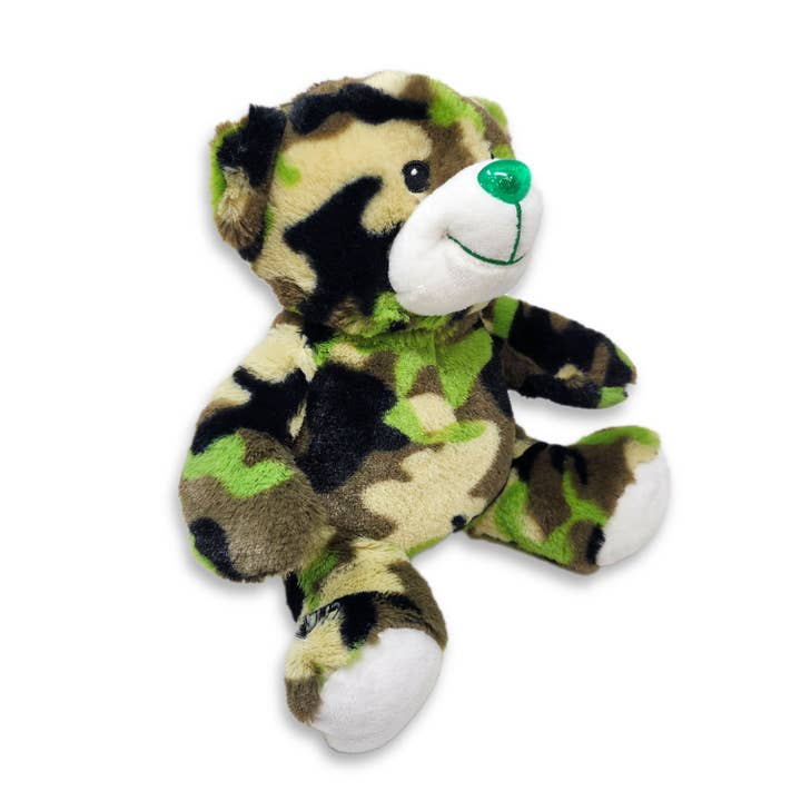 Plushology® by RGU - Vente Peluche – enfant et bébé - Ours en peluche camouflage vert 9 po1