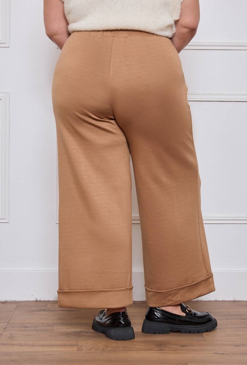 C'MELODIE - Wholesale Pants - Women's - Plus Size - Women's Fluid Pants with Pleat - 25356 CO6
