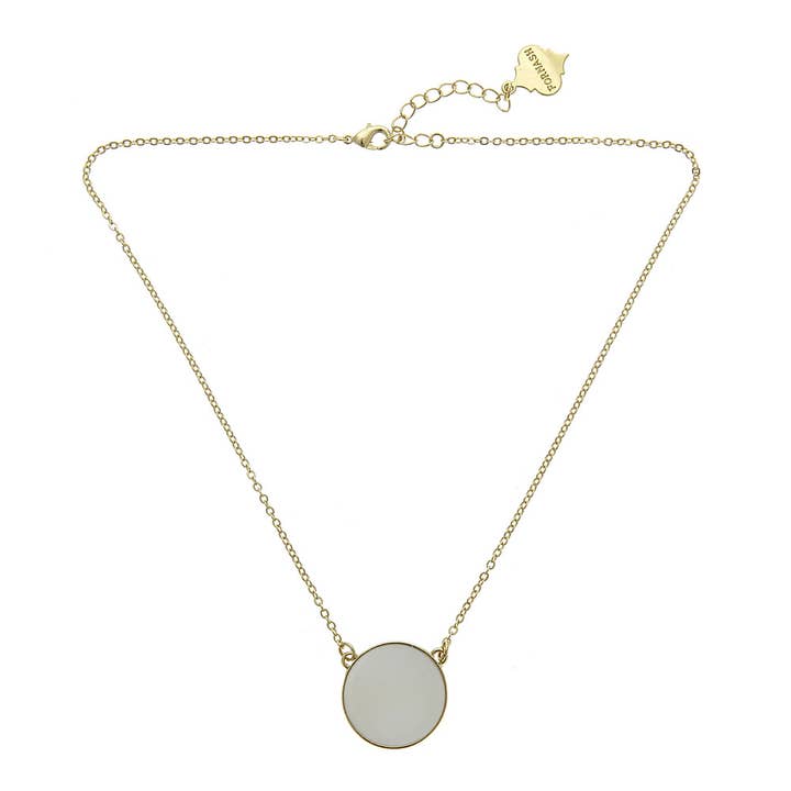 Monogram Gold Baby Soft Chain Necklace for wholesale by Fornash