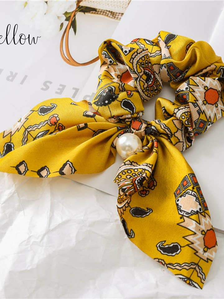 Chiffon Bunnytail Scrunchie for wholesale by Ashley Rose