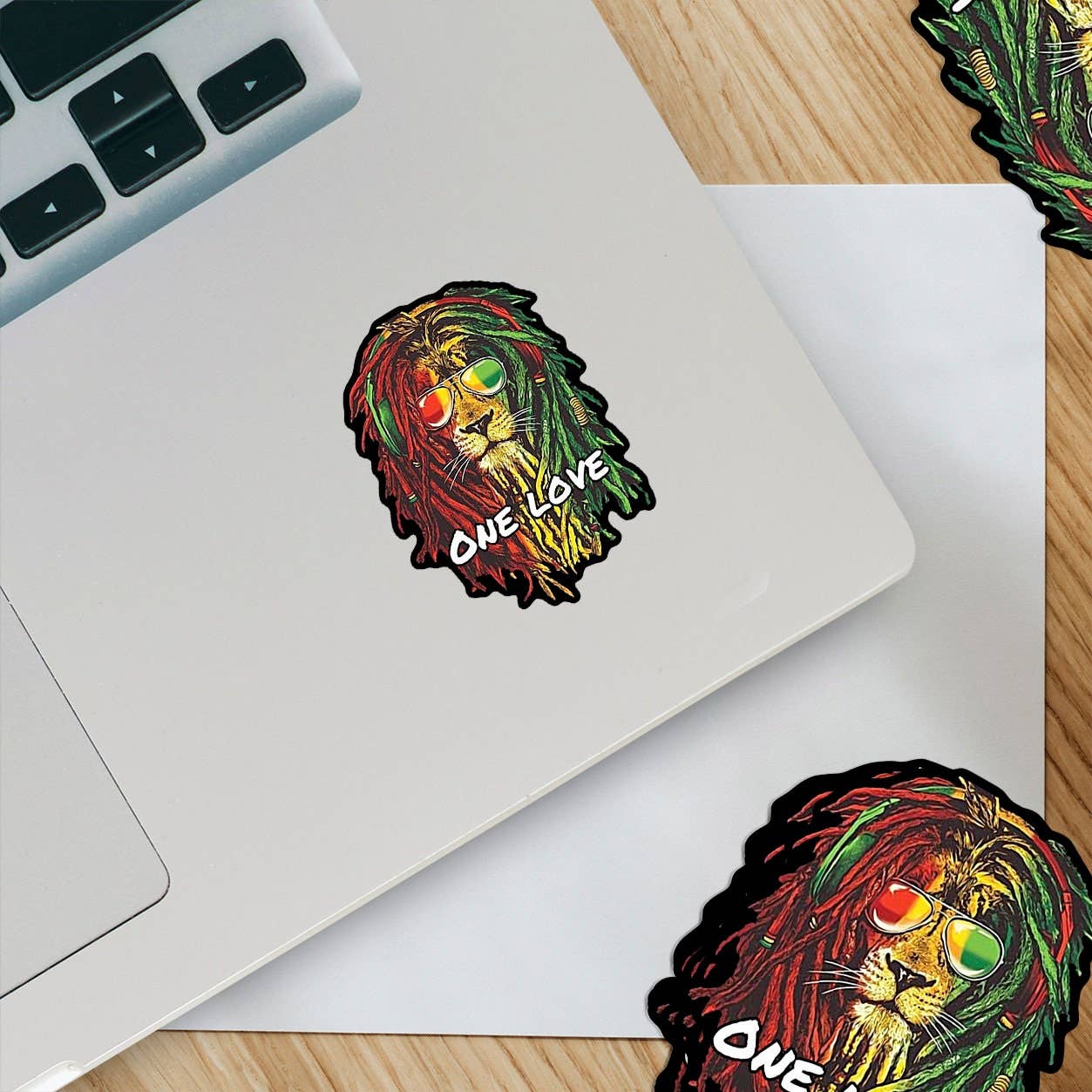 Ozark Sticker Company – Großhandel Aufkleber – Rasta One Love Löwe Aufkleber3