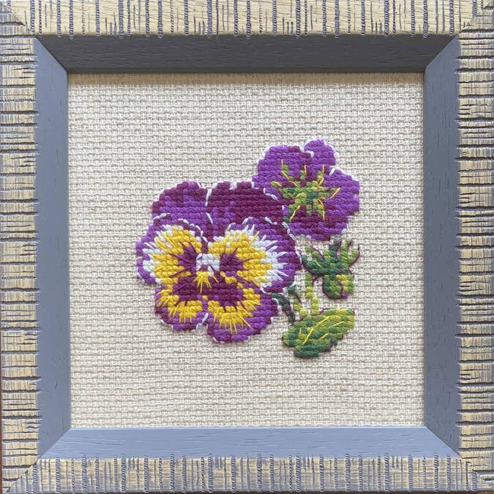 RIOLIS - Wholesale Embroidery/Cross Stitch Supplies - Cross Stitch Kit From Riolis 1857 Pair Of Pansies1