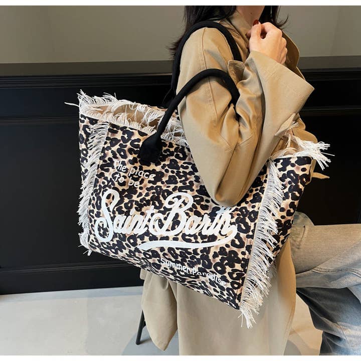 Little Trendy - Wholesale Beach Bag - Tassel large-capacity beach handbag shoulder bag8