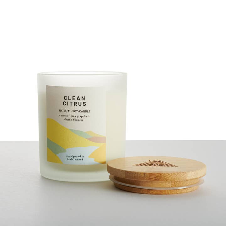 Ocoee House - Wholesale Jar/Filled Candle - Clean Citrus, Organic & Vegan Scented Candle | Ocoee House