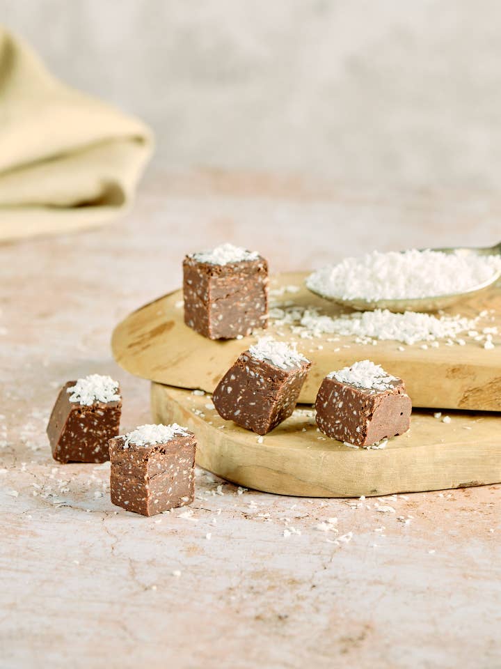 Coconut - Vegan Fudge for wholesale by FabFudge - Luxurious Artisan Dairy Free Fudge