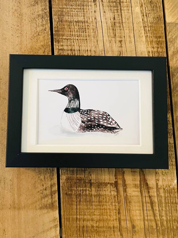 Aquarelle encadrée 4x6 Art-classic huard pour la vente par LSA-studio