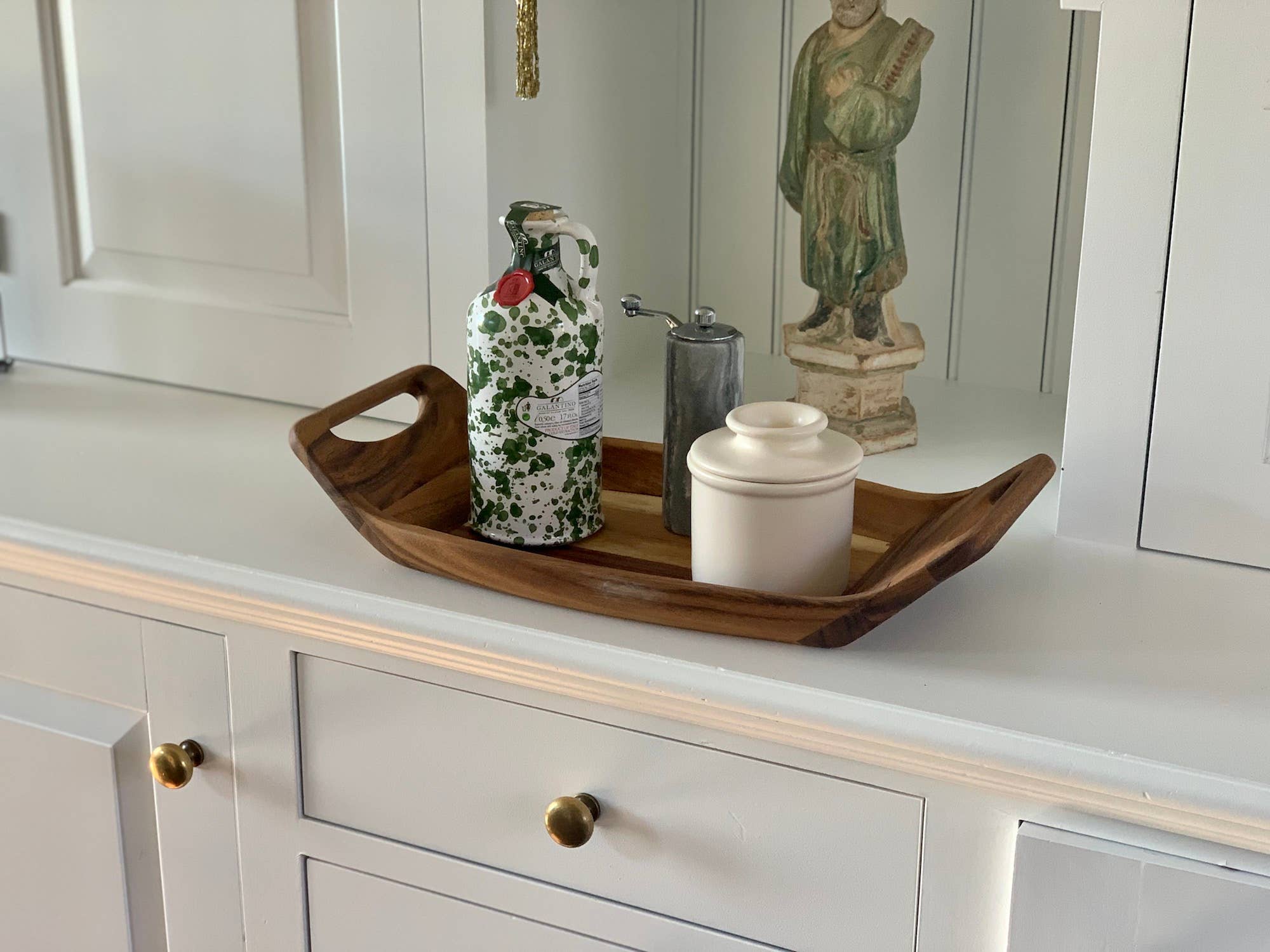 Fox Run Brands - Vendita all'ingrosso Vassoi da portata - Vassoio da portata Ironwood Norwegian Saddle, in acacia, 45,7 x 22,9 x 7,6 cm2