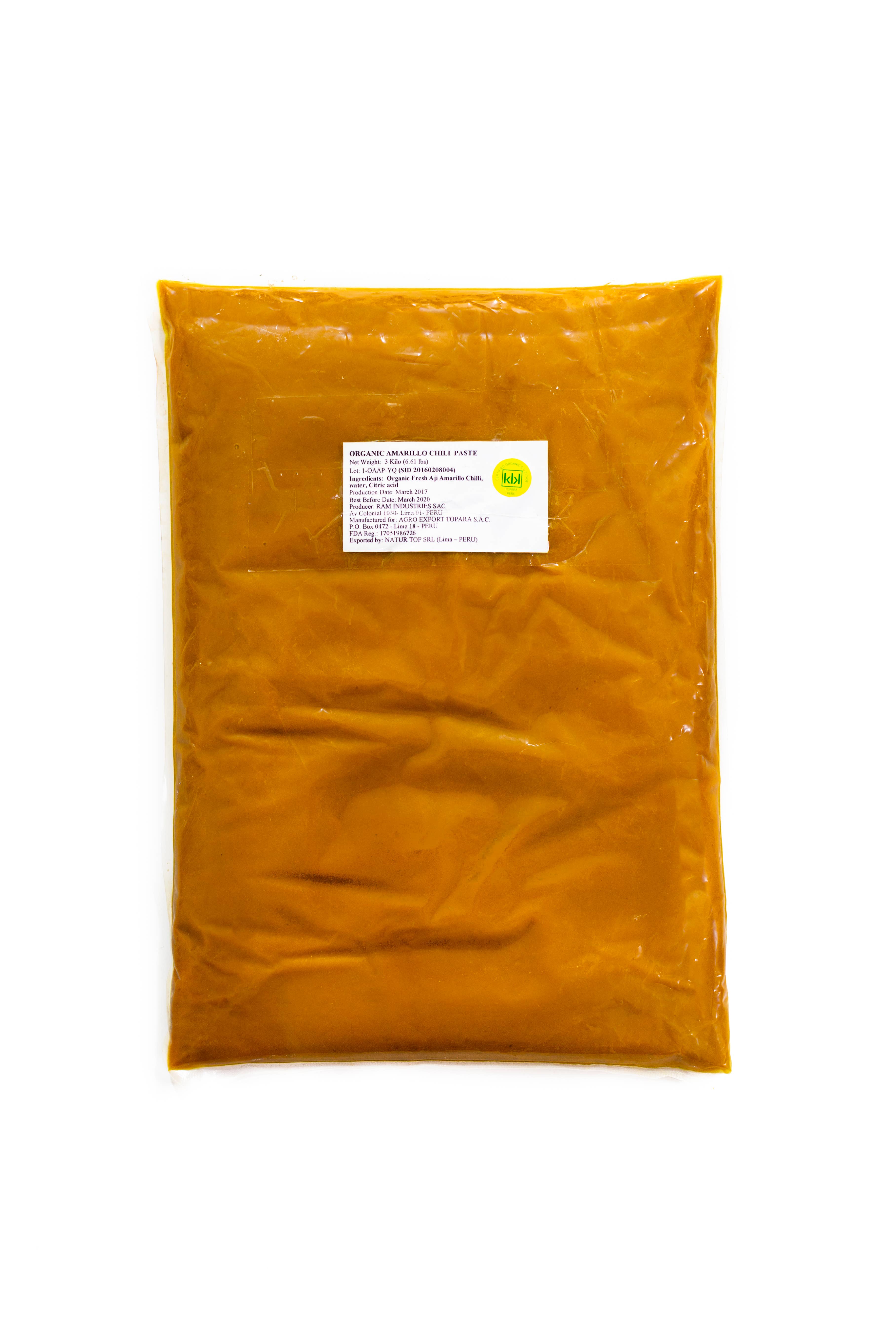Matiz - Wholesale Chili Paste - Zocalo Aji Amarillo Chili Paste Organic Food Service - 6.6lb