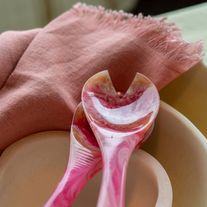 Studio Noticed - Wholesale Serving Utensil - Salad servers Pink1