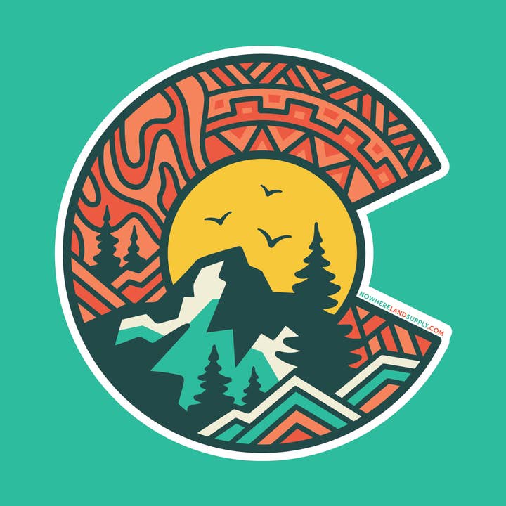 CO MOSAIC - STICKER for wholesale by Nowhere Land