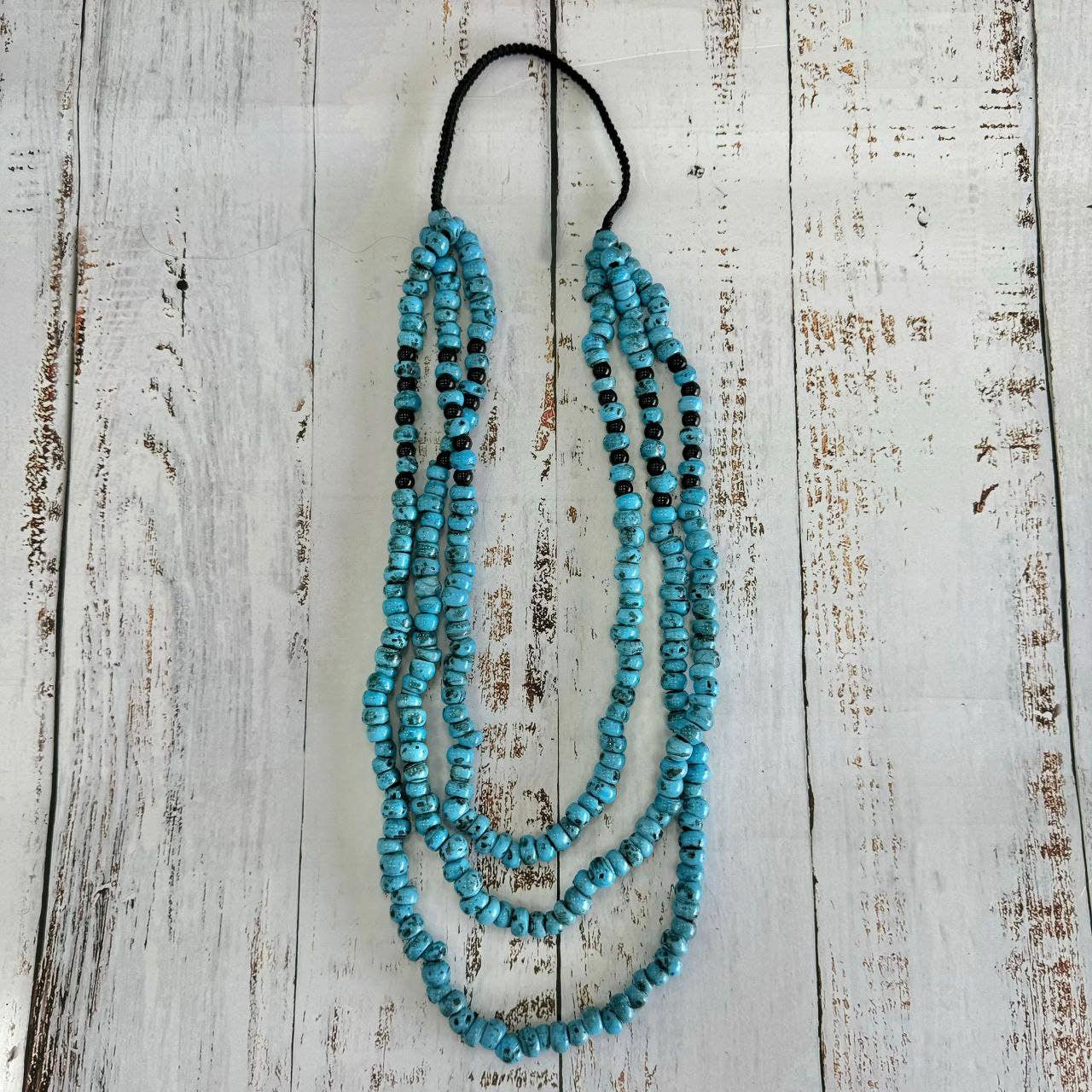 Hecho a mano - Vente Colliers à pendentif - Collier long de perles colorées0