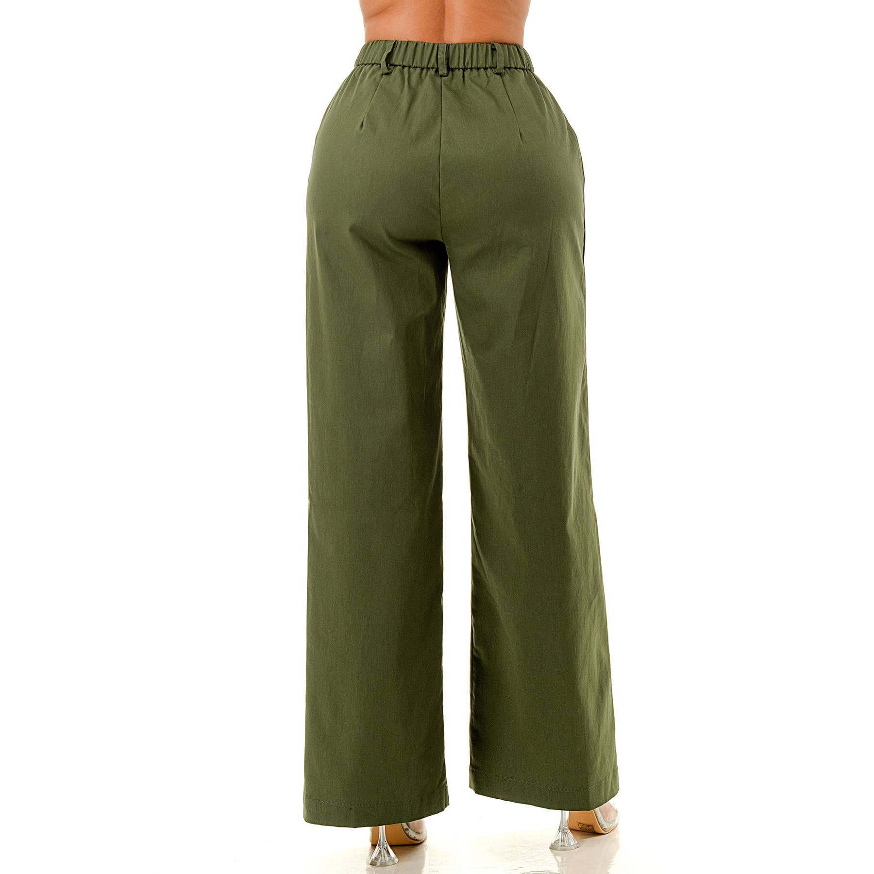 DORCAS – Engroshandel Bukser - Dame – Plus size plisseret slå-om-nederdel skouser med bredbenet buksesæt6