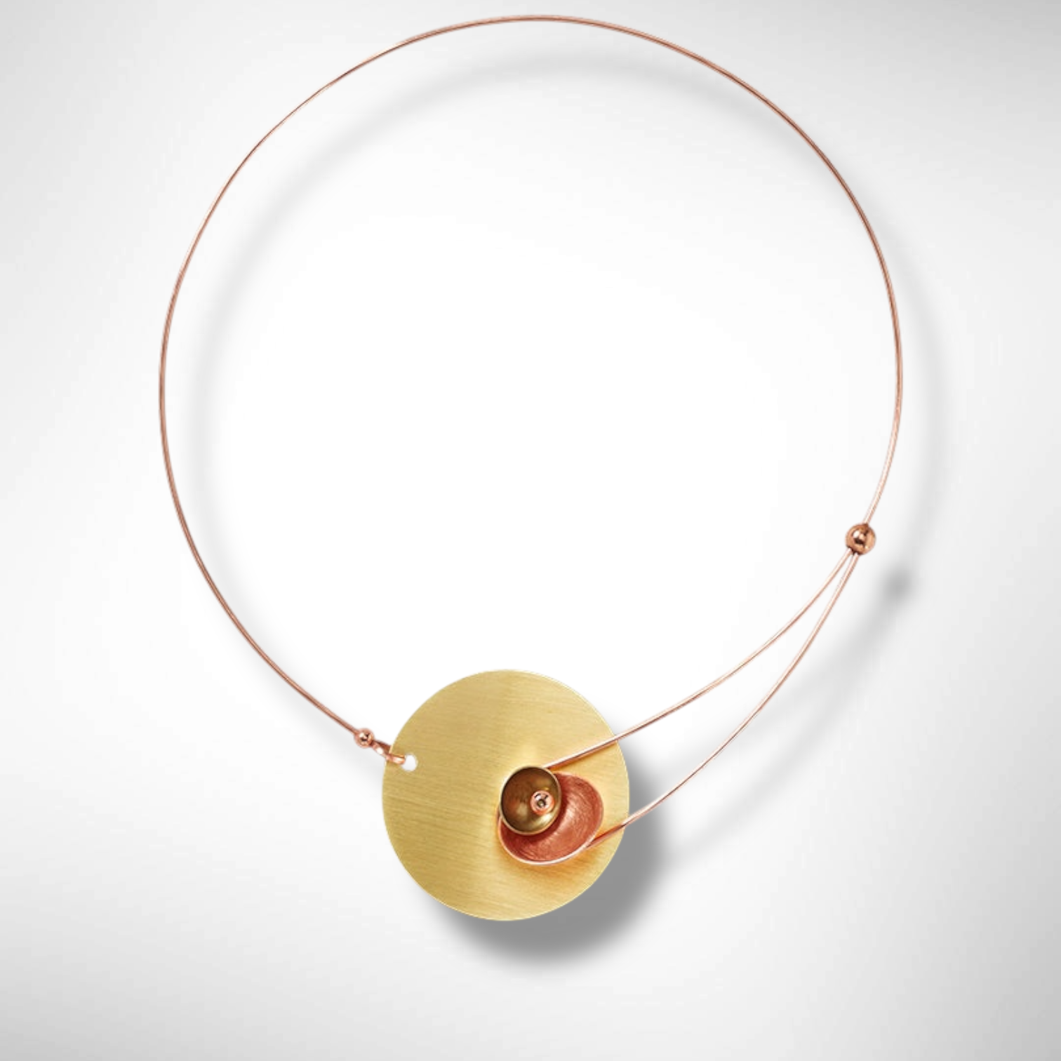 Chick Boss LLC - Wholesale Pendant/Charm Necklace - SOLSTICE Best Selling Elegant Small Angular Metal Necklace from the SCULPTURAL Collection with Simulated Pearl or Jade option1