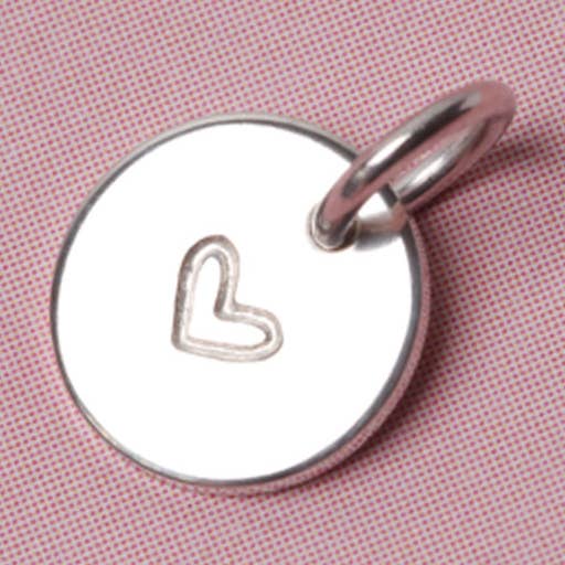 Sølvvedhæng med hjerte 9mm BaBa Love for engroshandel hos BaBa Jewellery for happiness