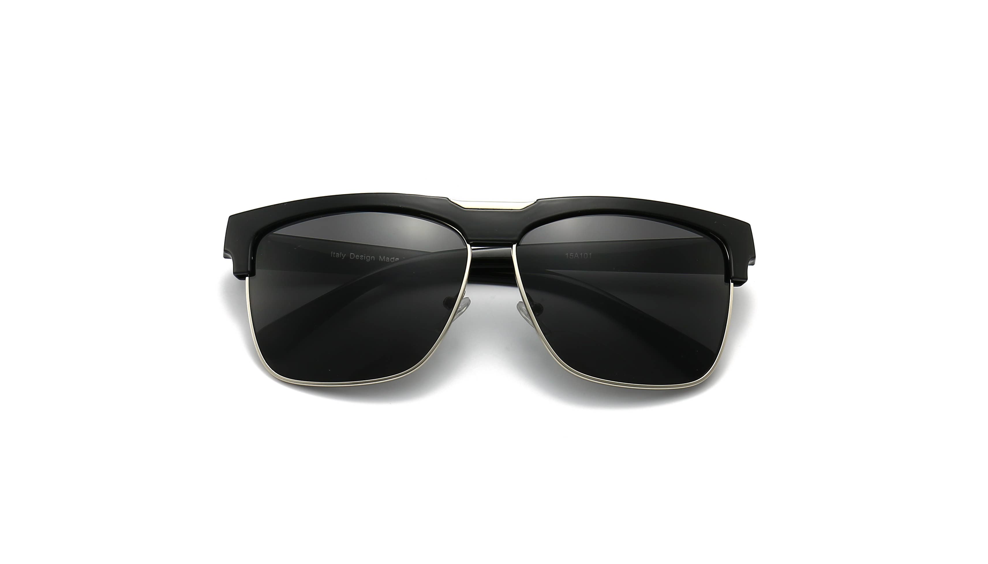 Trio Trading - Wholesale Sunglasses - Men's - Men's Fashion Sunglasses Half Frame Design Assorted 12 Pack3