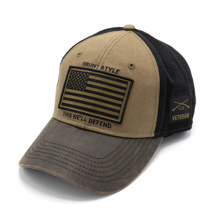 Grunt Style Veteran Flag Hat for wholesale by Grunt Style