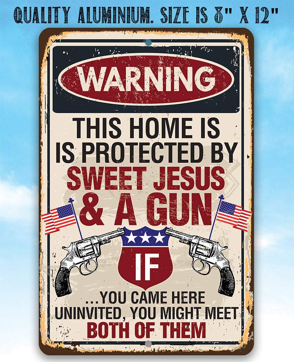 Lone Star Art Metal Signs - Wholesale Sign - Inspirational Sign | Sweet Jesus And A Gun4