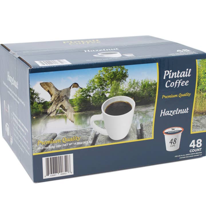 48 Count Hazelnut Single Serve Cups for wholesale by Pintail Coffee