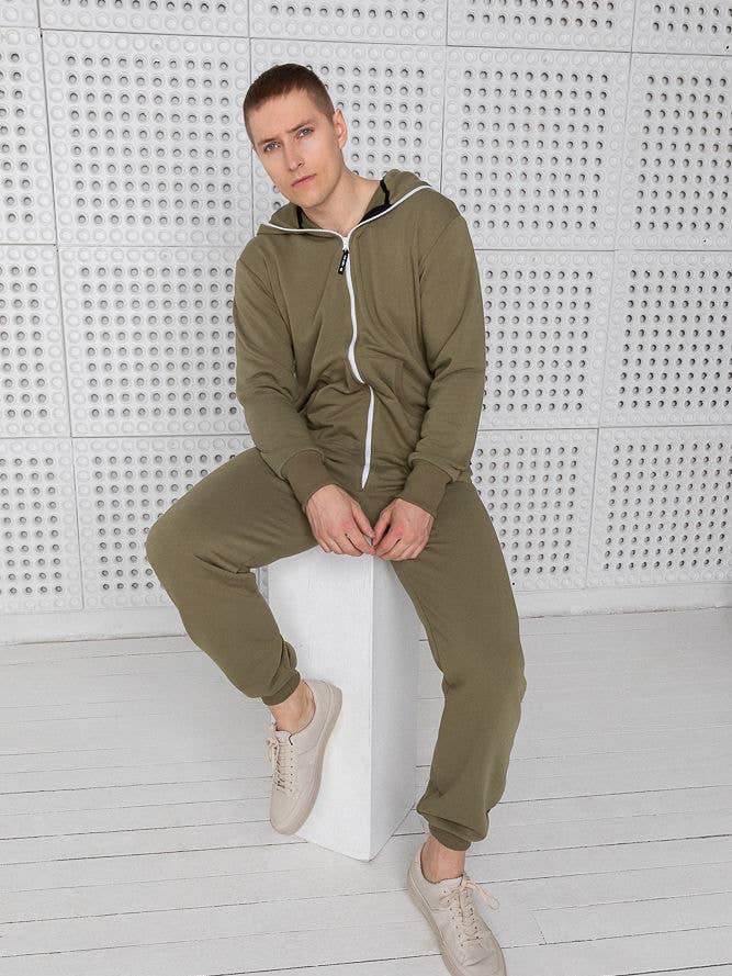 Uomo - tutina color oliva per la vendita all'ingrosso da parte di Sofa Killer