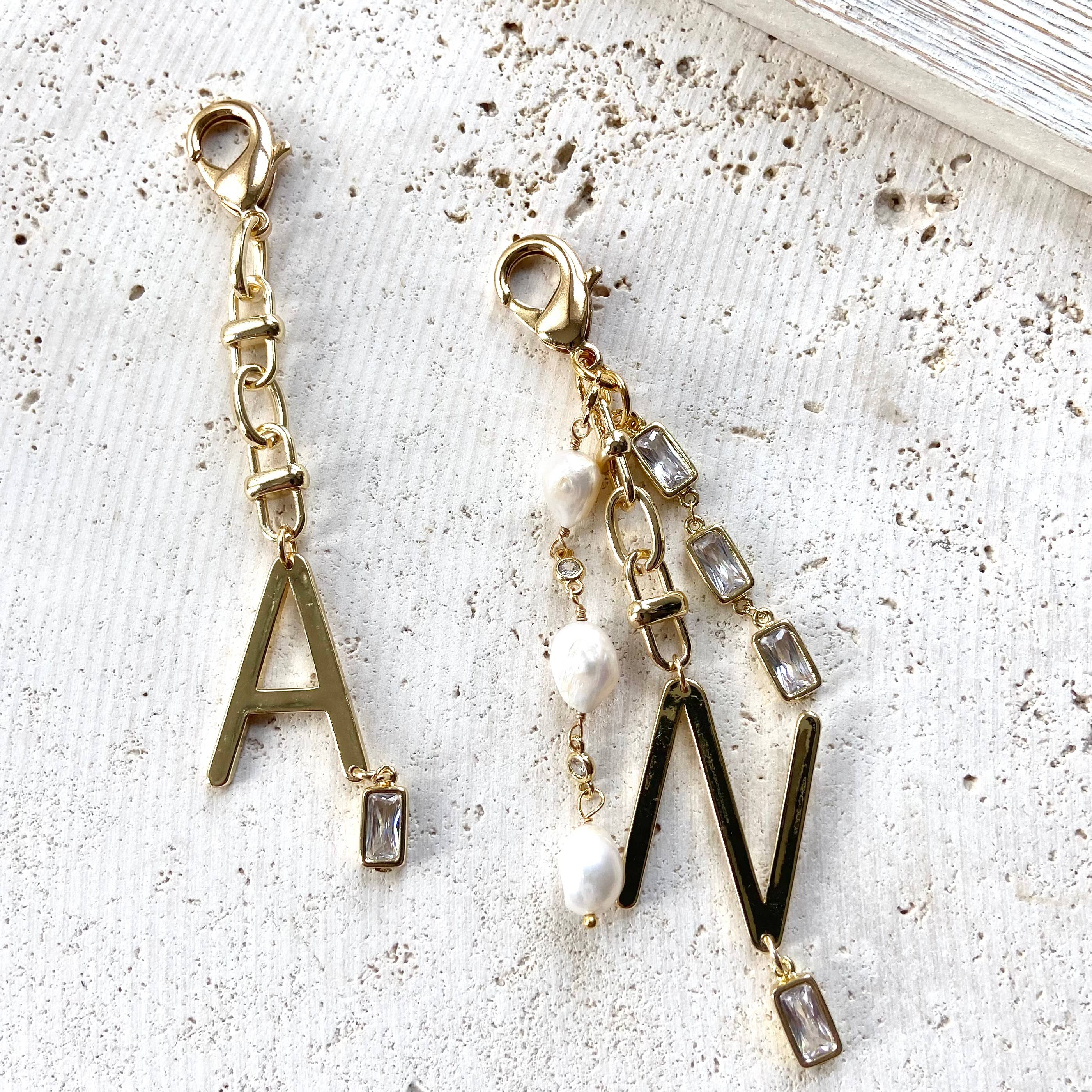 VB&CO Designs Handmade Jewelry - Wholesale Purse/Bag Accessory - Women's - Purse charm bag decoration initial  bow heart accessories2