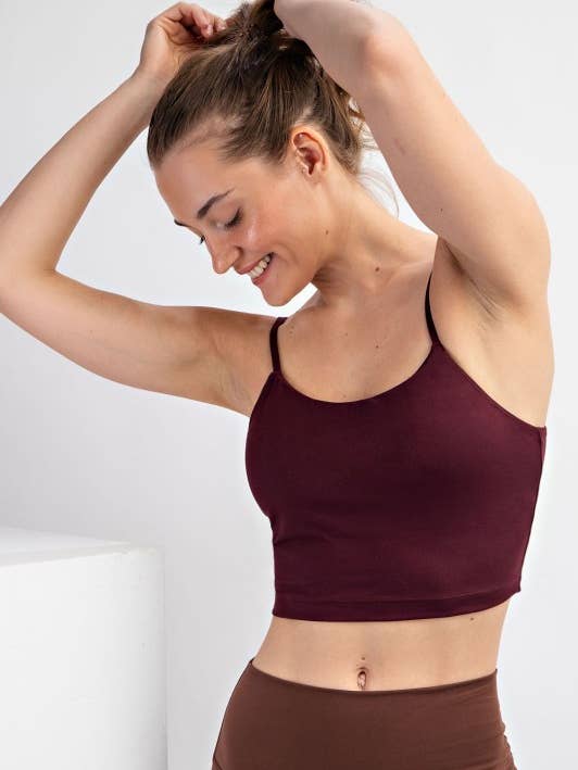 T4997PL37-Top a Canotta Corto Morbido come Burro per la vendita all'ingrosso da parte di Sunday Morning