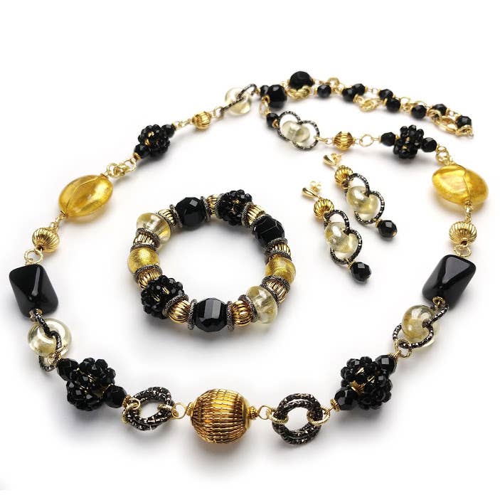 Verdi Murano Glass Beaded Jewelry Collection for wholesale by Alice Sturzinger LLC