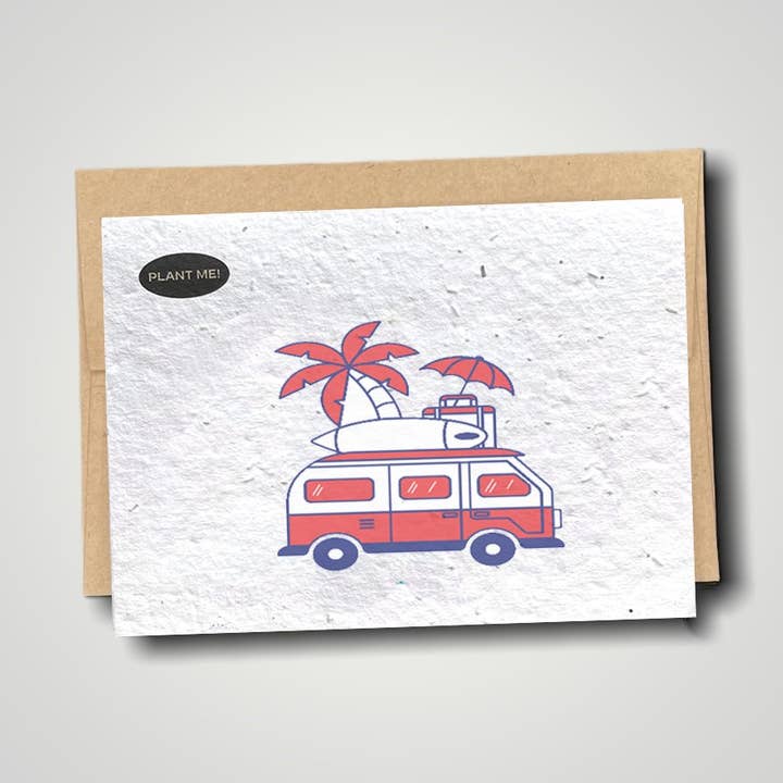 Van Life Greeting Card for wholesale by Plantable Greetings