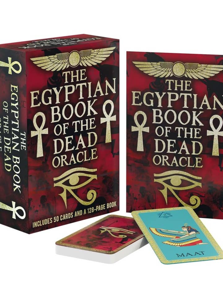 Livre Oracle du Livre des Morts Égyptien + 50 Cartes (7,4x4,7, 128 pages par Marie Bruce) pour la vente par Boon Books