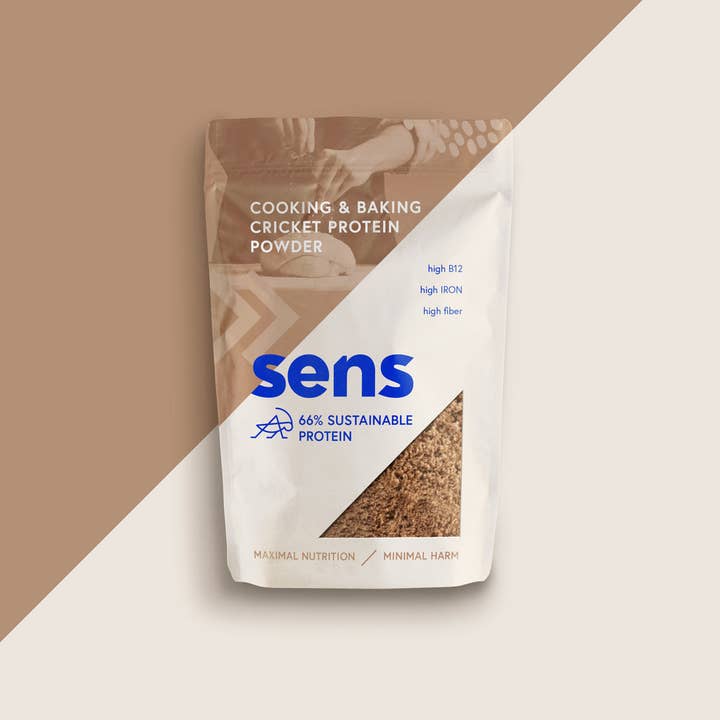 sens - Venta al por mayor Proteínas y superalimentos en polvo - Harina proteica de grillo para cocinar y hornear | 100 g