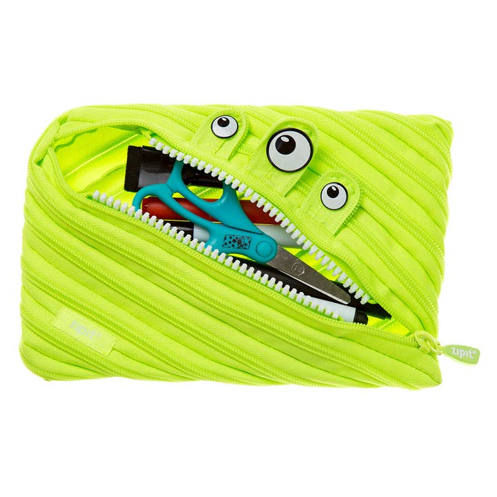 ZIPIT - Wholesale Pencil Case/Pouch - ZIPIT Jumbo Monster Pouch, Green Pencil Case for Kids