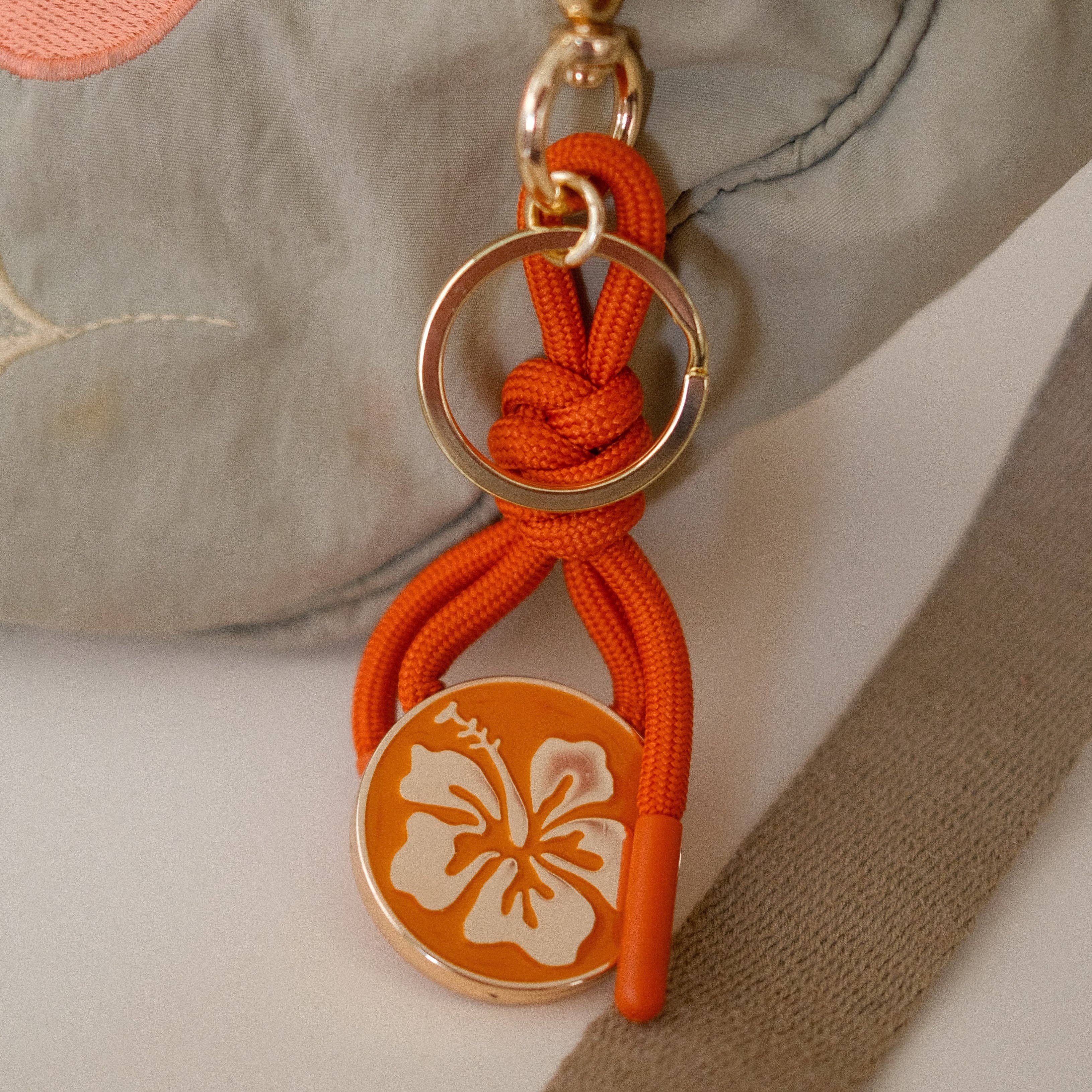 cai & jo USA - Wholesale Keychain - Women's - Hibiscus Bag Charm Keychain2