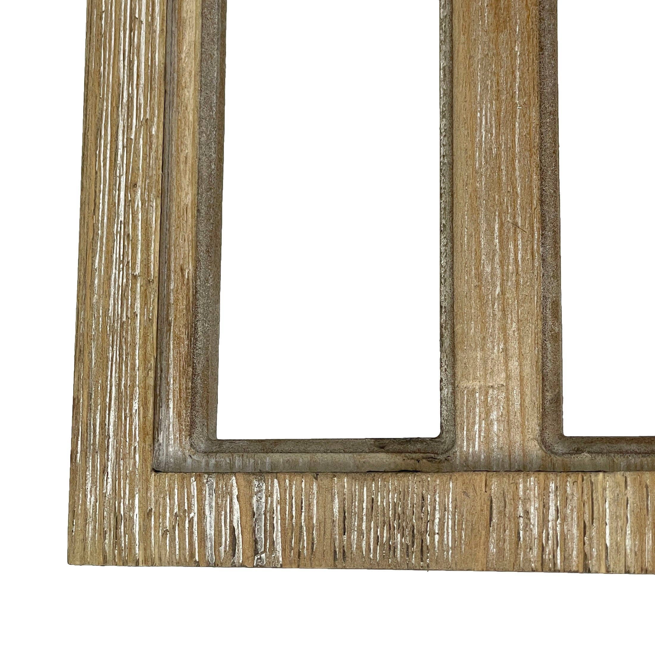 Zeckos - Wholesale Wall Accent - Set of 2 Washed Wood Gothic Arch Window Frame Wall Hangings 23
