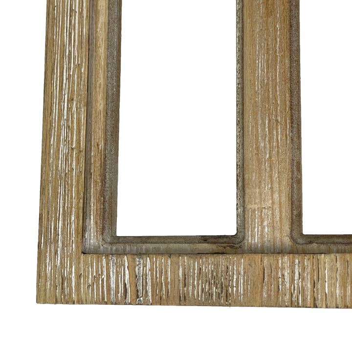 Zeckos - Wholesale Wall Accent - Set of 2 Washed Wood Gothic Arch Window Frame Wall Hangings 23