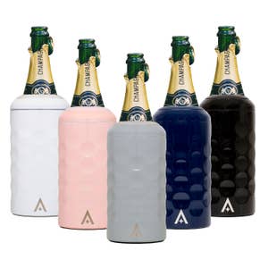Bar Lux 3.7 qt Oval Clear Plastic Champagne Wine Bucket - 10 1/2 x 8 x 7  3/4 - 10 count box