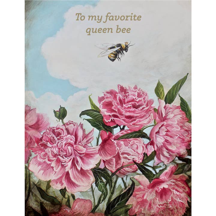 Queen Bee Card for wholesale by Hester & Cook - Stationery